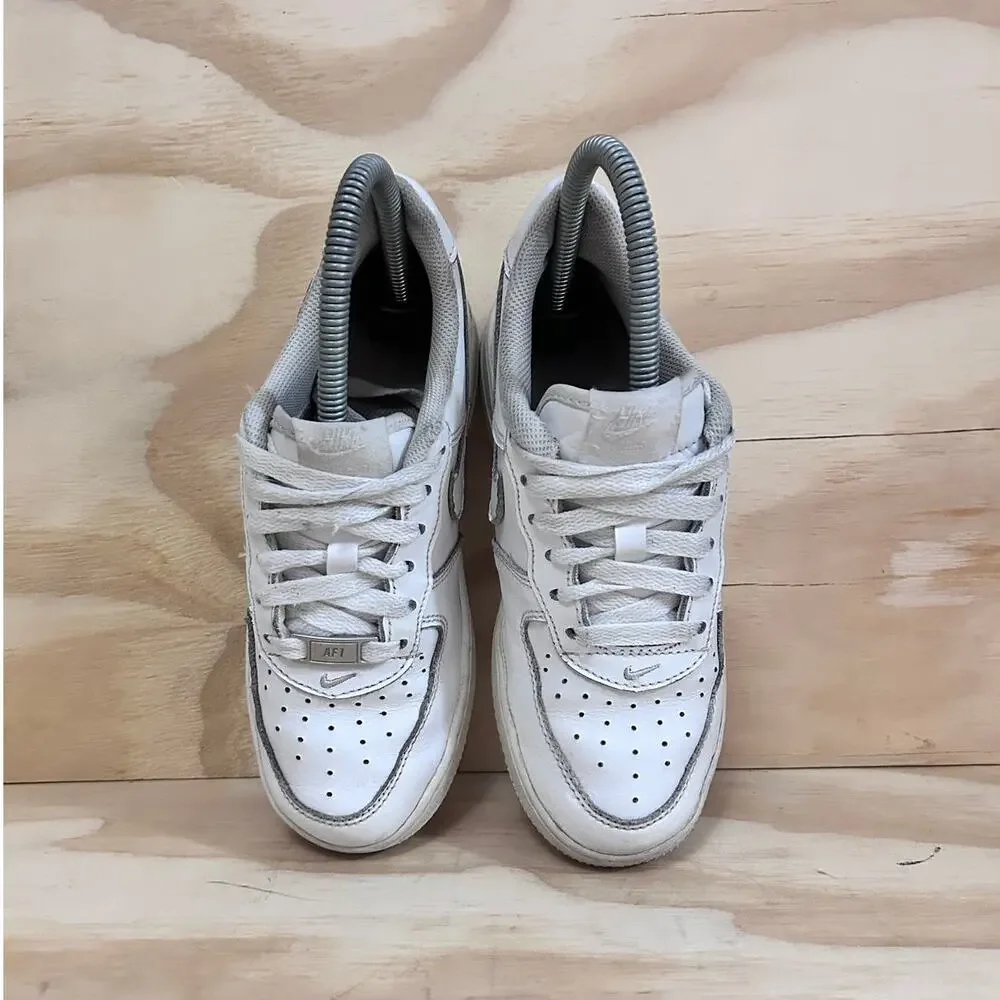 Nike -Air Force 1 (GS) -Sneakers -White - Kids Little Unisex - 1.5Y -314192-117